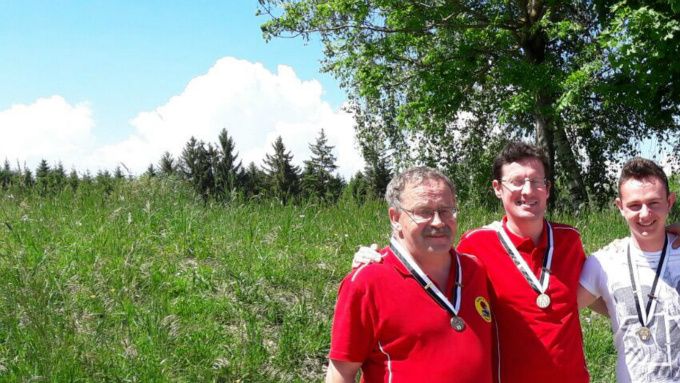 Finale cantonale CSG 2017. De gauche à droite: Roland Garo, Jean-Marc Berset, Yohann Monney, Tobias Gebhart et Cédric Bugnon